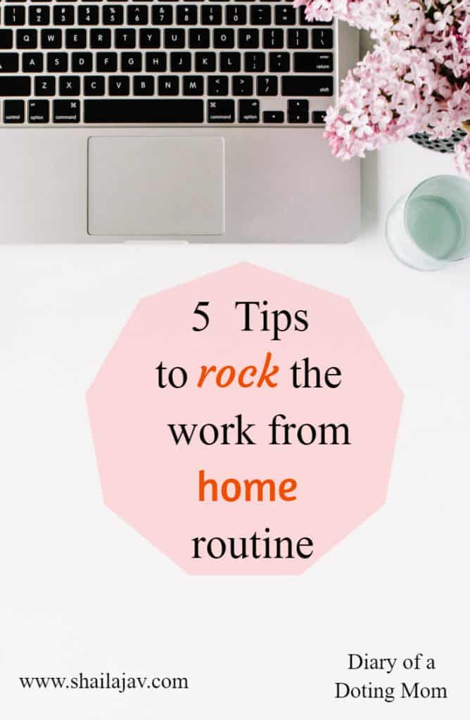 Are you working from home, #moms and #entrepreneurs? Do you find yourself getting stressed? Here are my 5 simple #tips to help you manage this routine effectively.