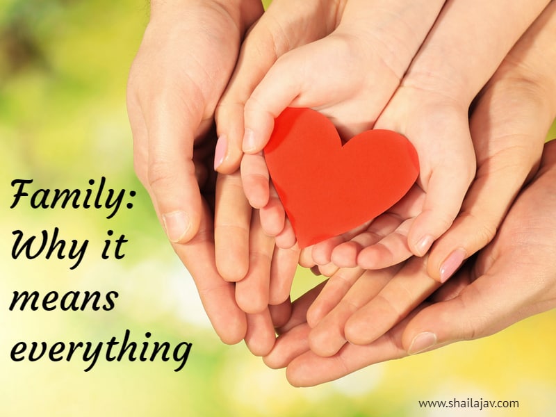 Family: The magical glue that holds it all together. Have a loving family? You're more blessed than you know.