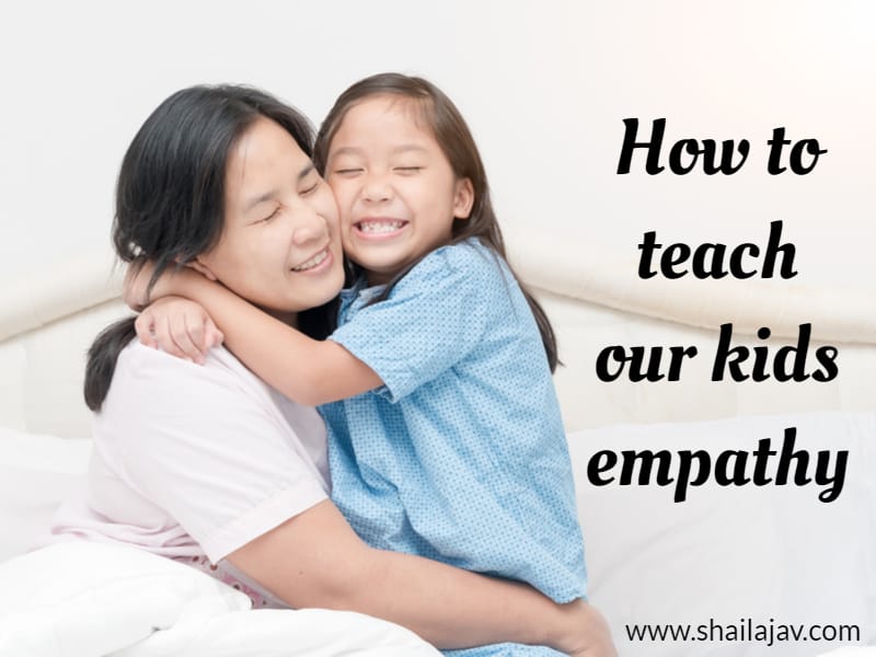 Mother and child hugging and smiling. How to teach empathy to your kids.