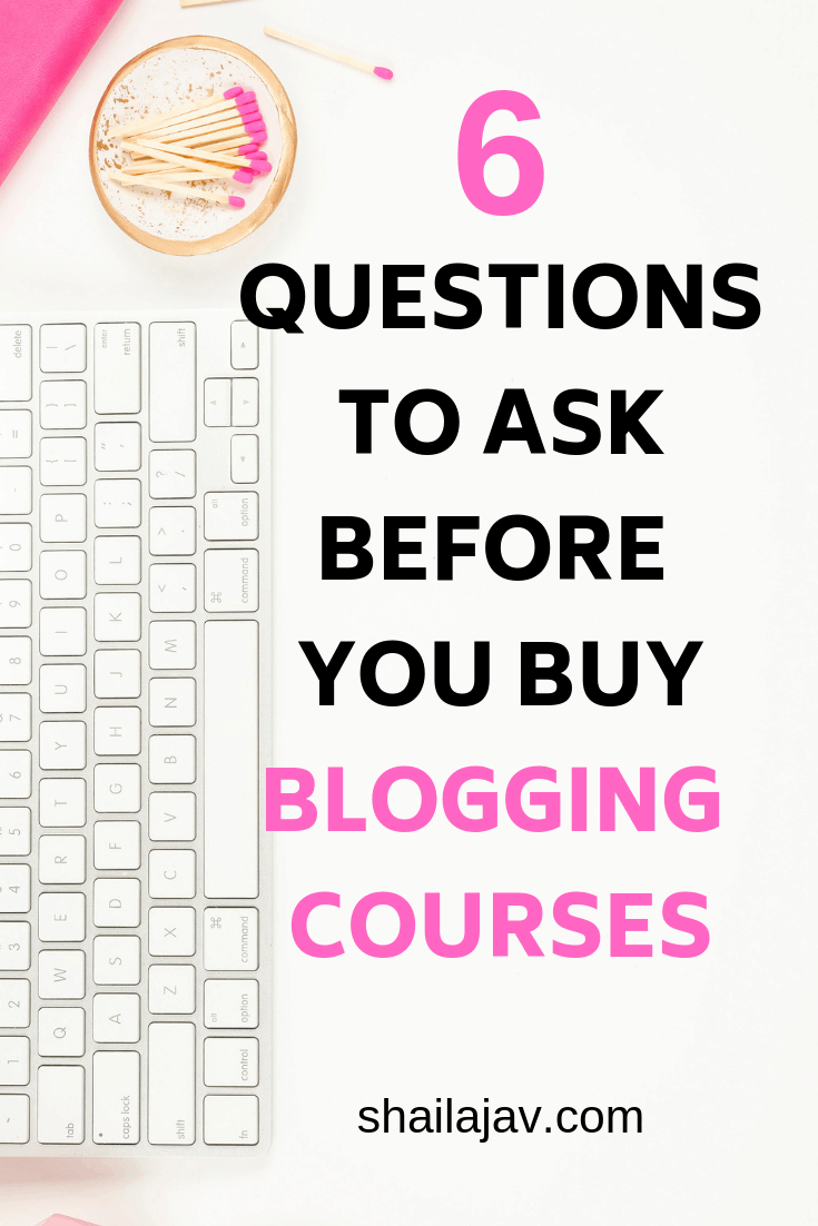 Blogging courses: Yes or no? There are a few things to keep in mind before you spend money on a blogging course. I lay out my honest answers in this post. From budget to reviews, these are things you must keep in mind. #Blogging #Courses #StartABlog