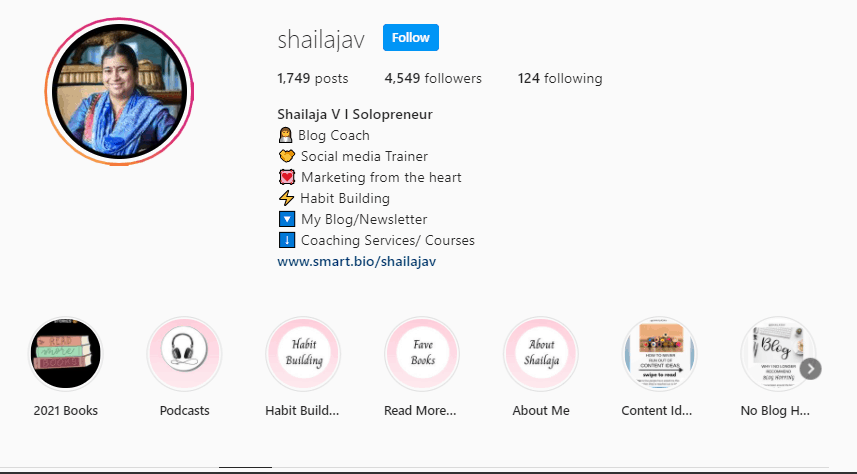 Useful Tips to Optimize your Instagram Bio I Shailaja V
